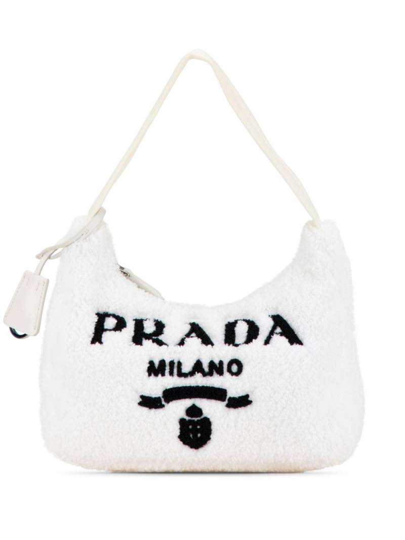 Prada Pre-Owned 2019-2024 Mini Terry Re Edition 2000 shoulder bag - White von Prada Pre-Owned