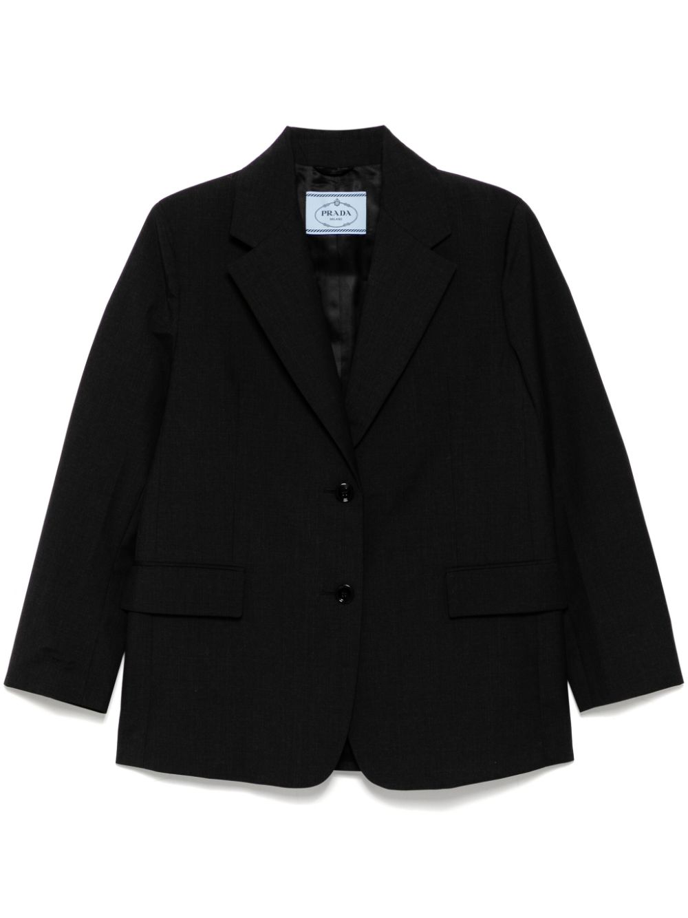 Prada Pre-Owned 2022 single-breasted blazer - Black von Prada Pre-Owned