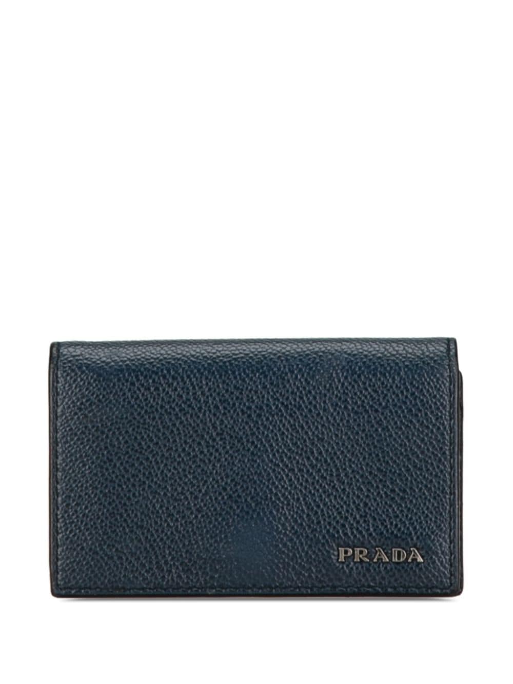 Prada Pre-Owned 20th Century Leather Case card holder - Blue von Prada Pre-Owned