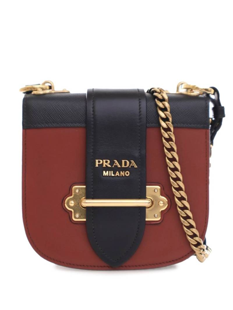 Prada Pre-Owned 21th Century City Calf and Saffiano Cahier crossbody bag - Brown von Prada Pre-Owned