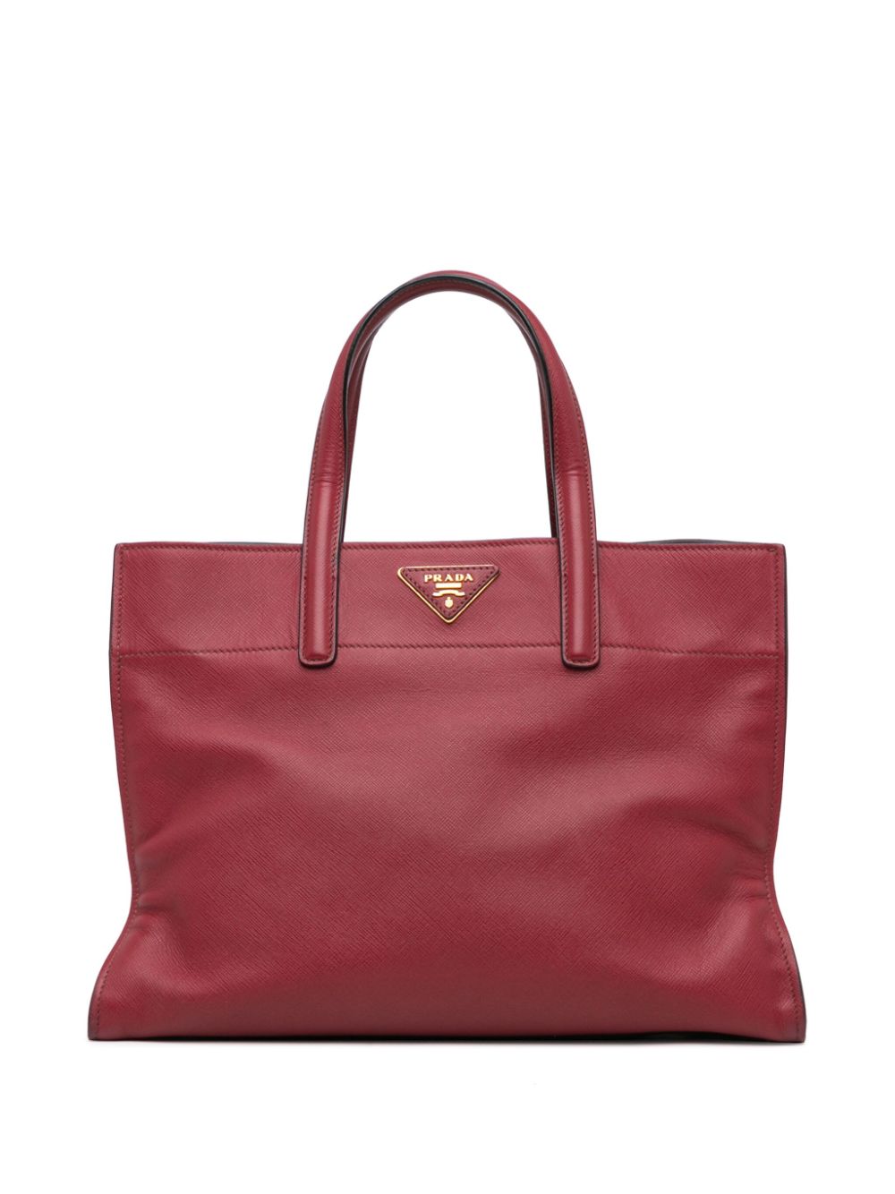 Prada Pre-Owned 21st Century Saffiano Soft Triple Pocket Tote satchel - Red von Prada Pre-Owned