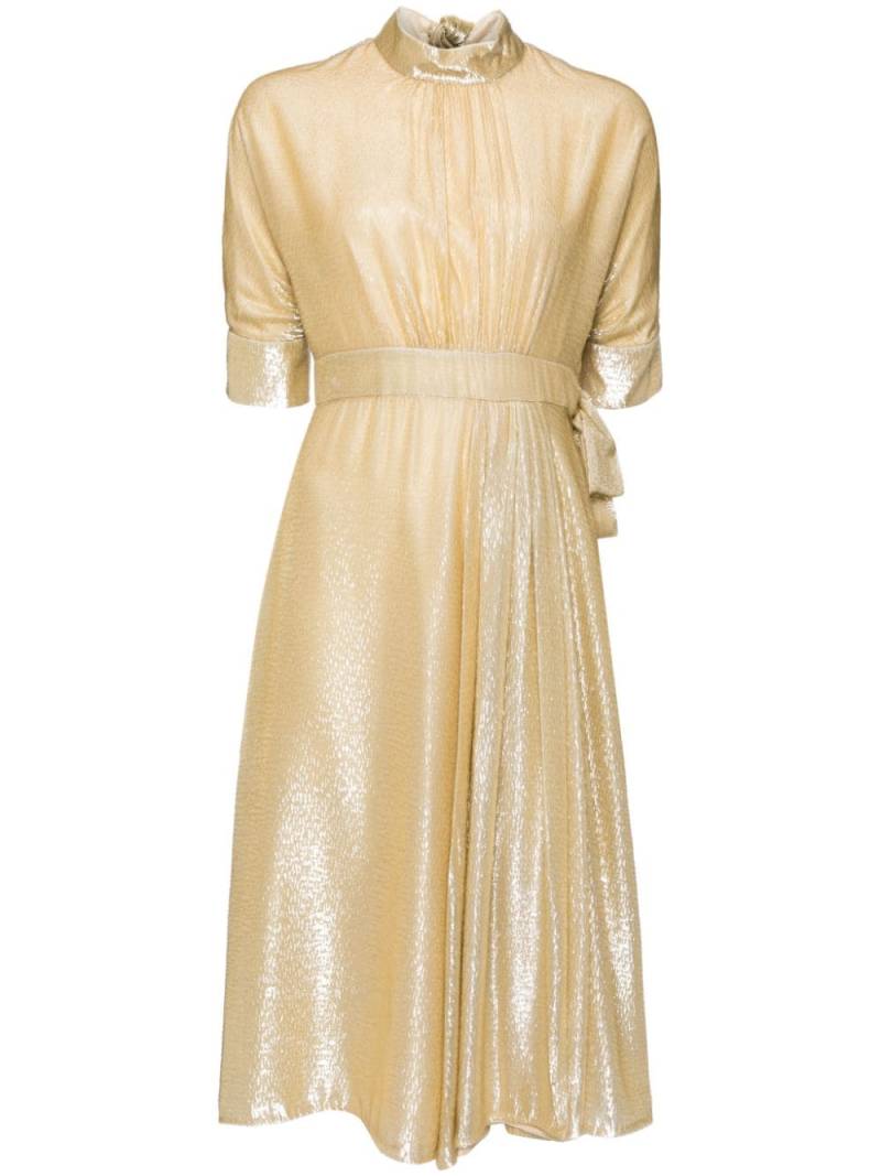 Prada Pre-Owned Mid-length Shiny dress - Gold von Prada Pre-Owned