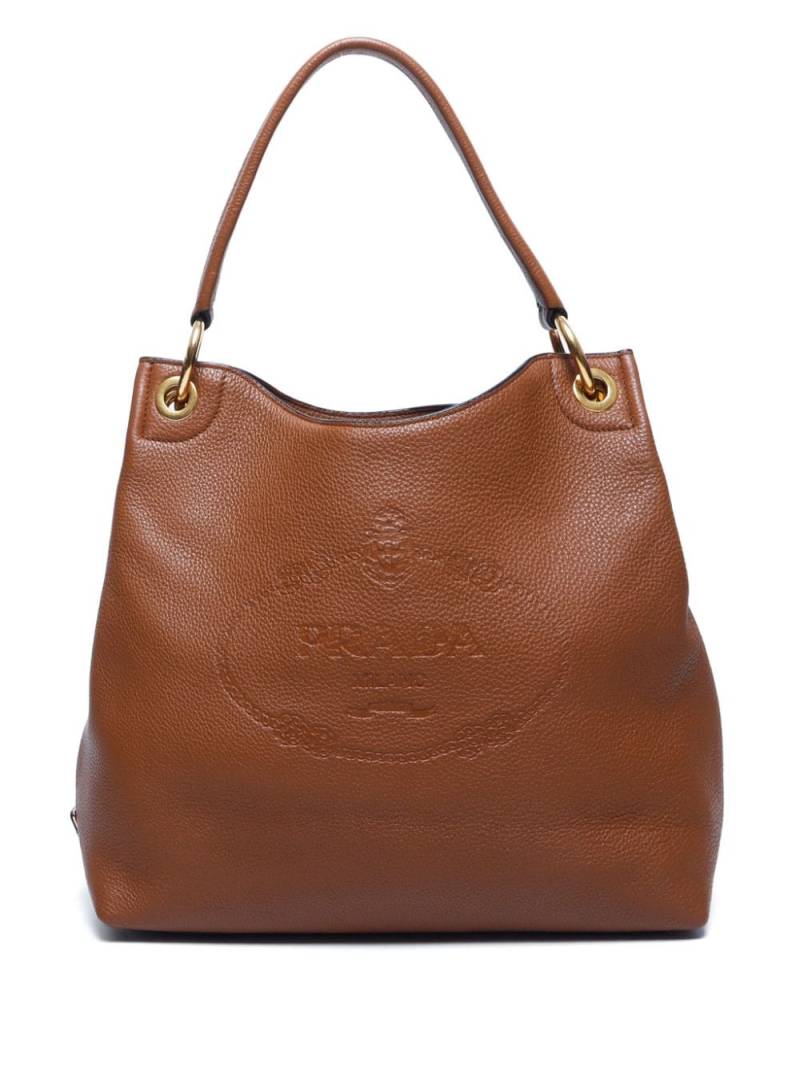 Prada Pre-Owned Vitello Phenix handbag - Brown von Prada Pre-Owned