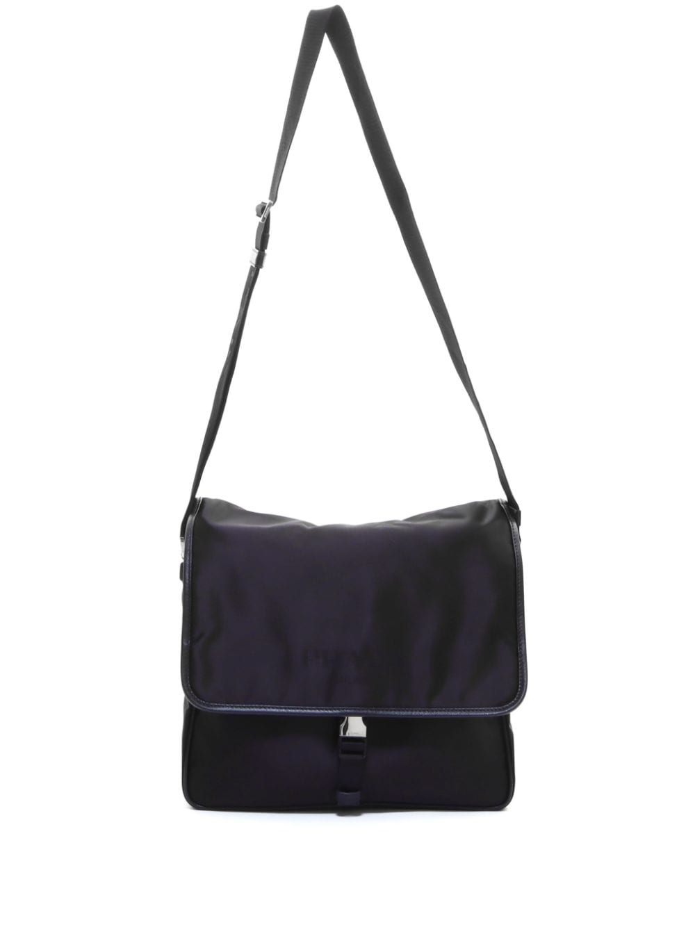 Prada Pre-Owned logo-appliqué shoulder bag - Black von Prada Pre-Owned
