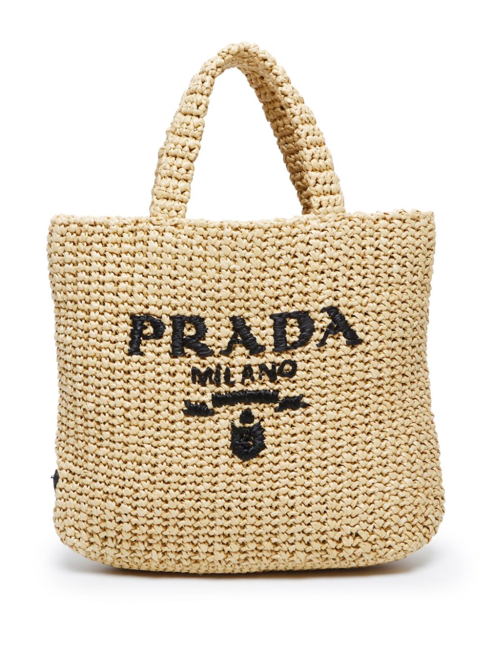 Prada Pre-Owned small crochet tote bag - Neutrals von Prada Pre-Owned