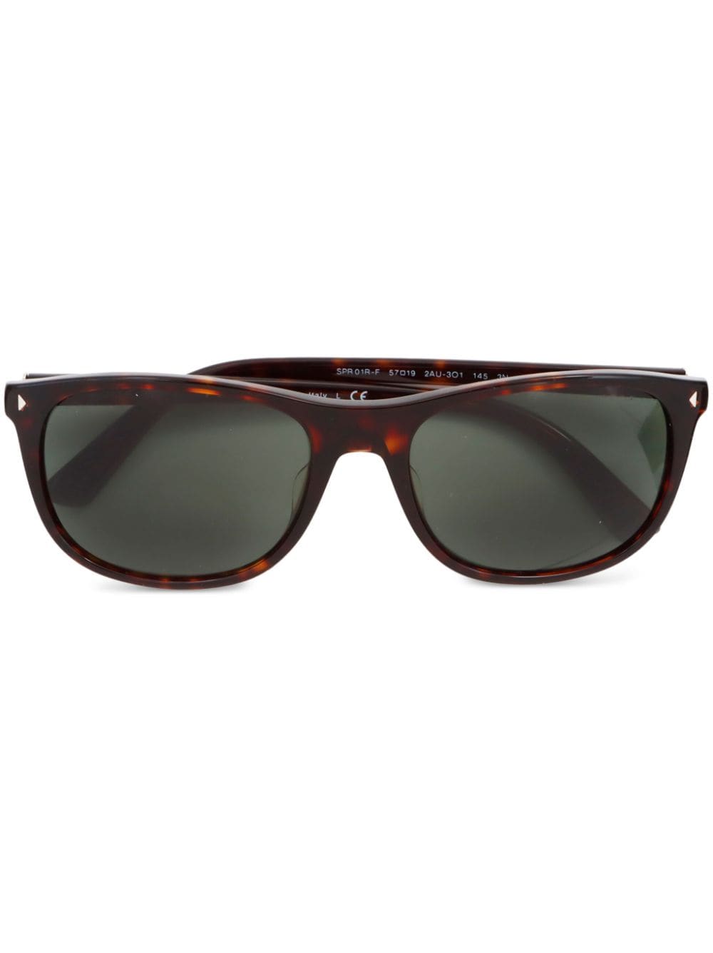 Prada Pre-Owned tortoiseshell-effect rectangle-frame sunglasses - Brown von Prada Pre-Owned