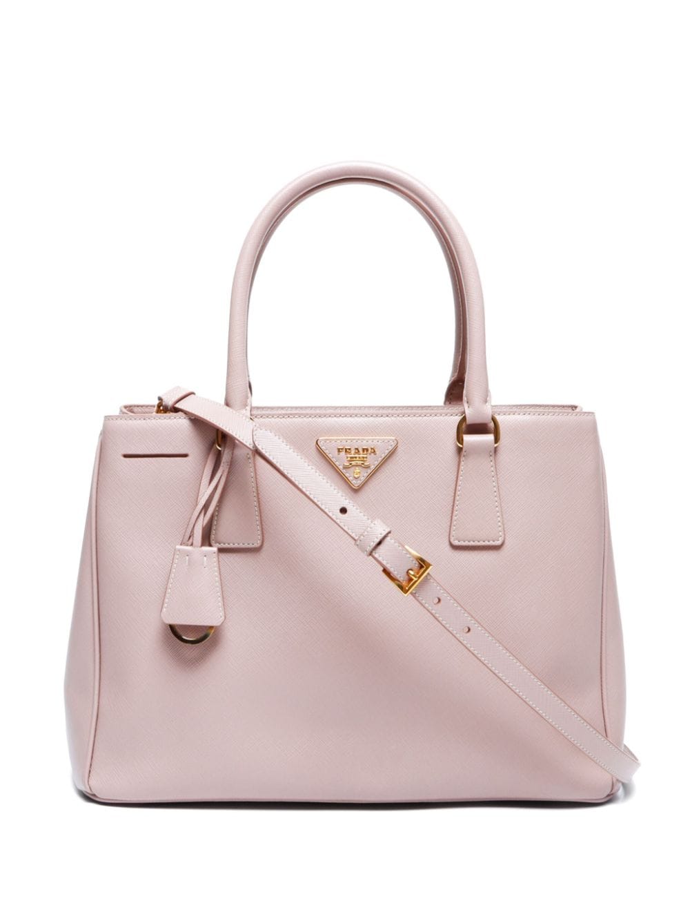 Prada Pre-Owned triangle-logo leather handbag - Pink von Prada Pre-Owned