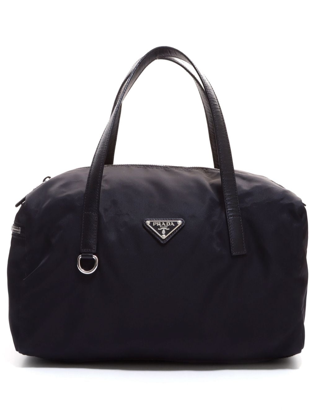 Prada Pre-Owned triangle-logo padded tote bag - Black von Prada Pre-Owned