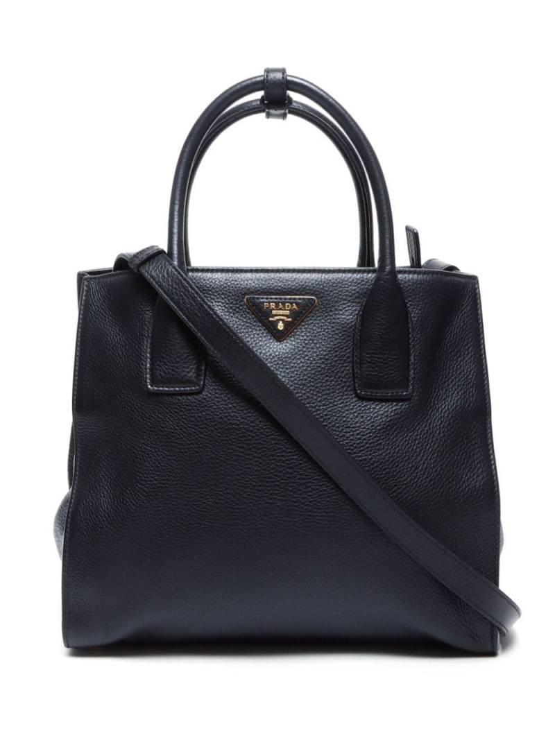 Prada Pre-Owned two-way leather tote bag - Black von Prada Pre-Owned