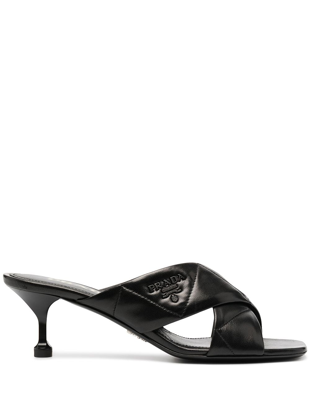 Prada 60mm crossover-strap sandals - Black von Prada