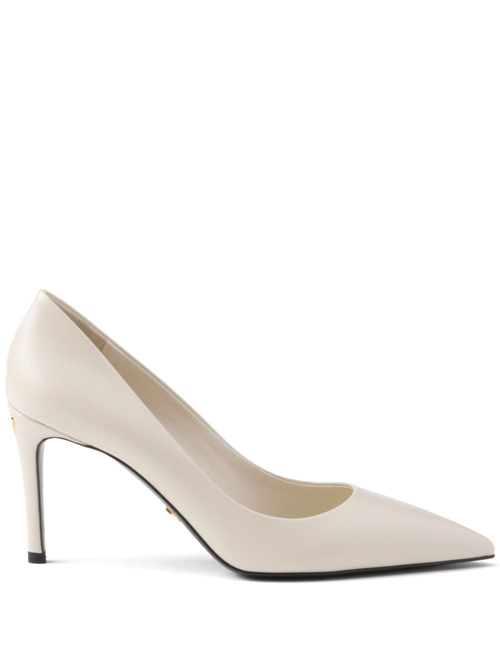 Prada 85mm Saffiano leather pumps - Neutrals von Prada