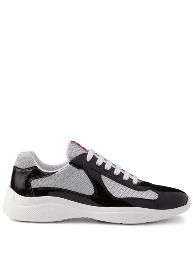 Prada America's Cup logo-patch sneakers - Brown von Prada