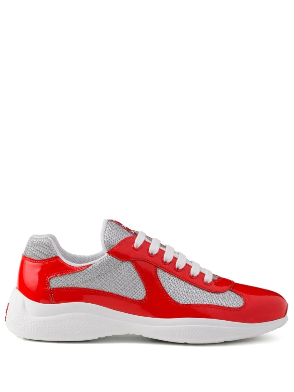 Prada America's Cup logo-patch sneakers - Orange von Prada