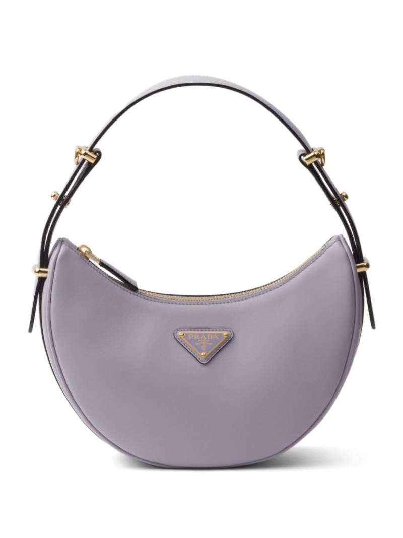 Prada Arqué leather shoulder bag - Purple von Prada