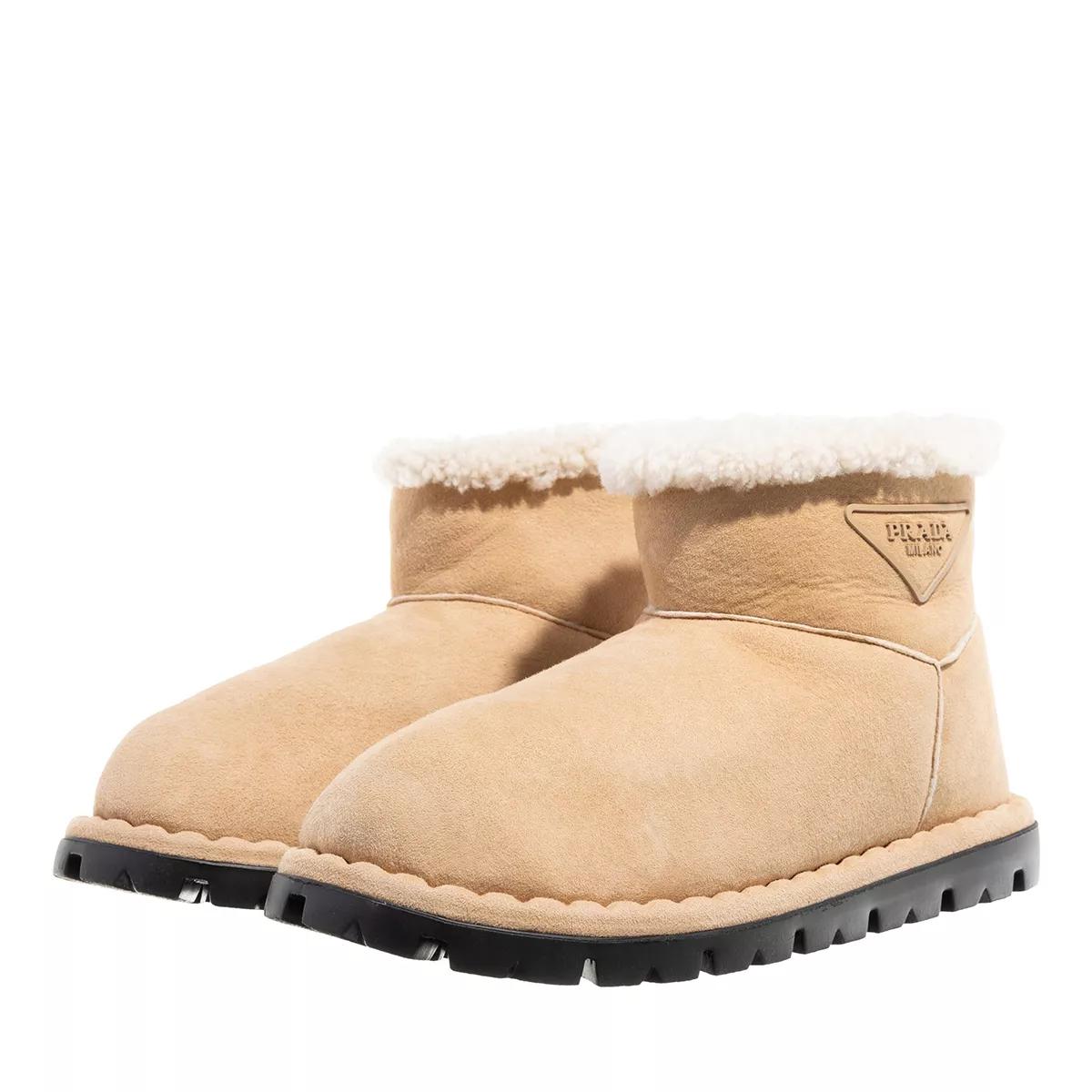 Prada Stiefel - Blow Shearling Boot - Gr. 36 (EU) - in Beige - für Damen von Prada