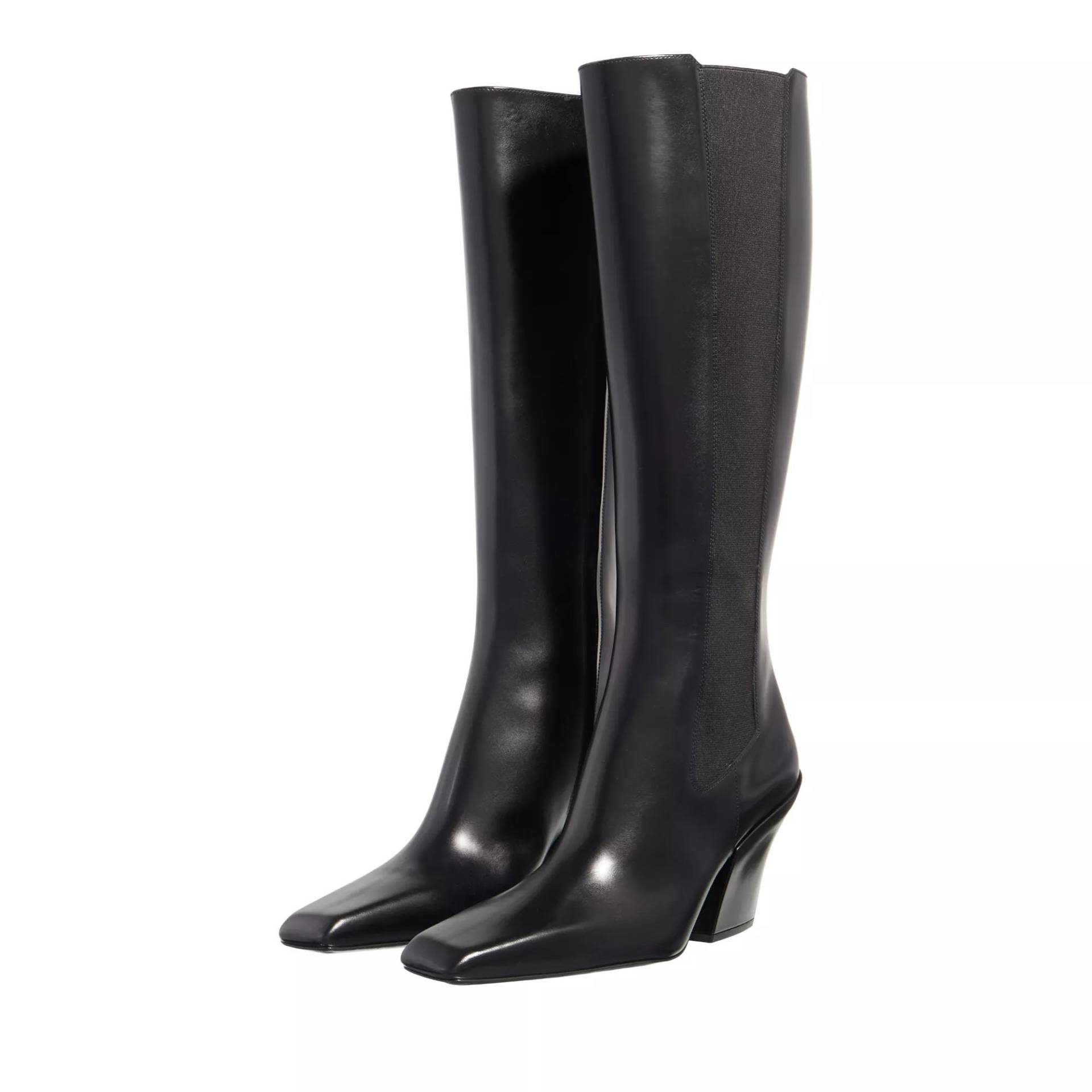 Prada Stiefel & Boots - Leather Boots - Gr. 39,5 (EU) - in Schwarz - für Damen von Prada