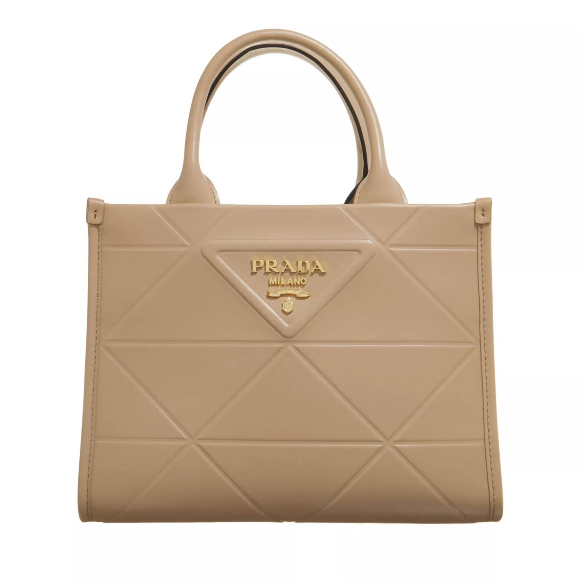 Prada Henkeltasche - Soft Calf Small Bag - Gr. unisize - in Beige - für Damen von Prada