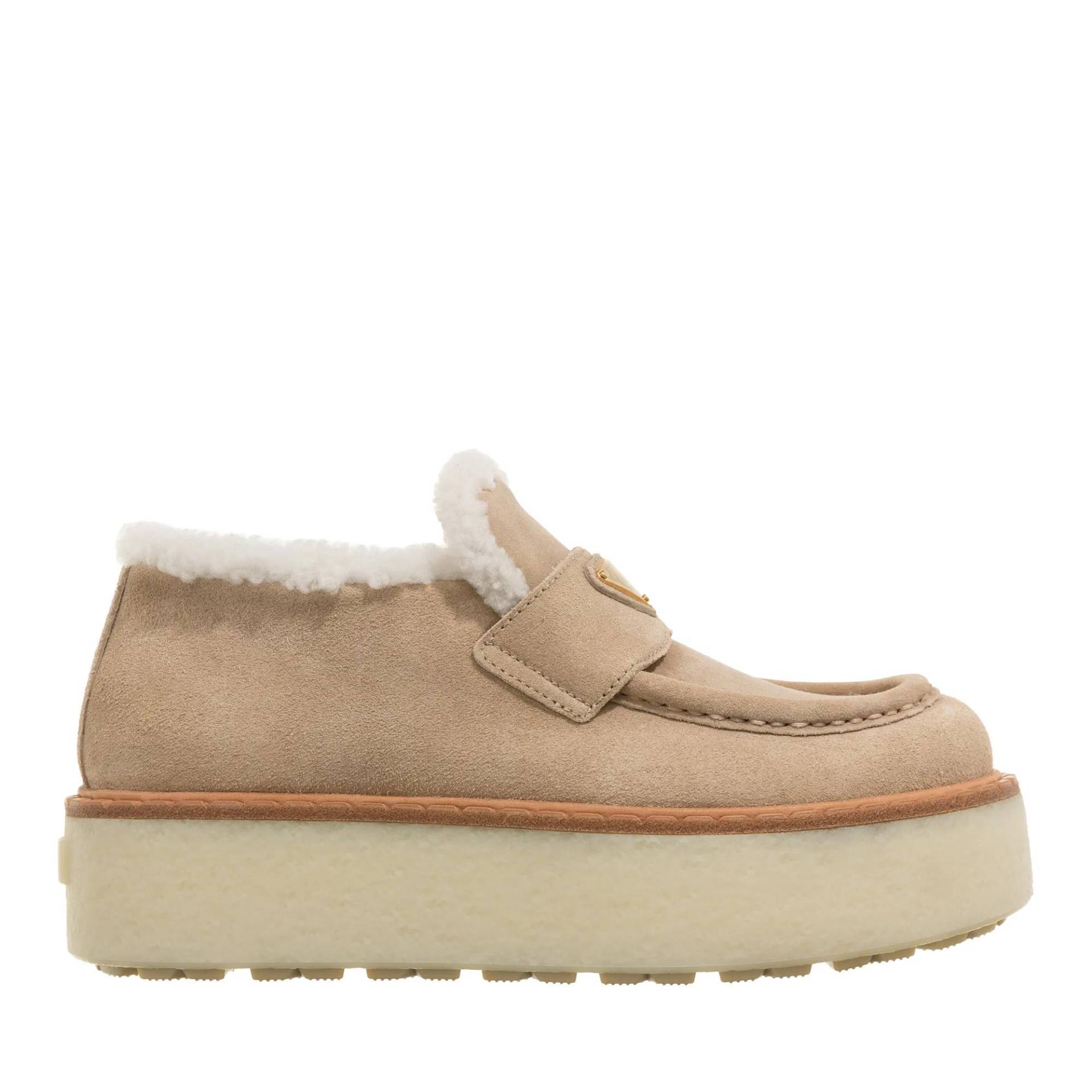 Prada Loafer - Suede Loafer - Gr. 37 (EU) - in Beige - für Damen von Prada