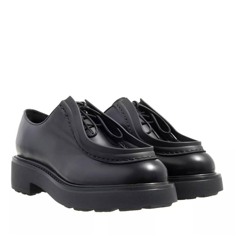 Prada Loafers & Ballerinas - Allaciate Spazzolato - Gr. 36 (EU) - in Schwarz - für Damen von Prada