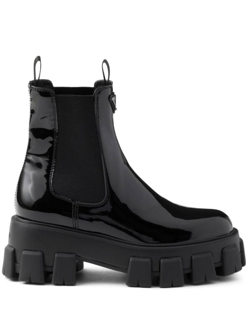 Prada Monolith ankle boots - Black von Prada