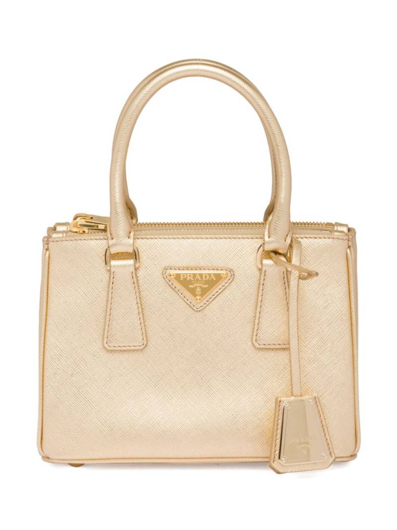 Prada Galleria leather mini bag - Gold von Prada