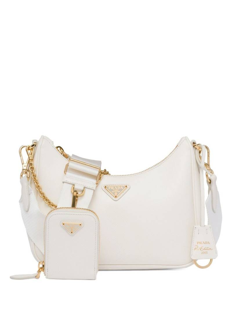 Prada Re-Edition 2005 leather shoulder bag - White von Prada