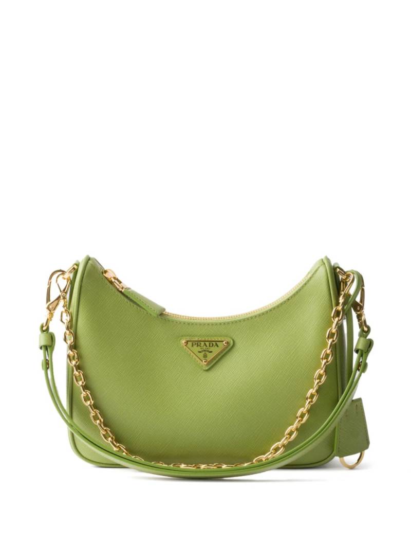 Prada Re-Edition Saffiano leather mini bag - Green von Prada