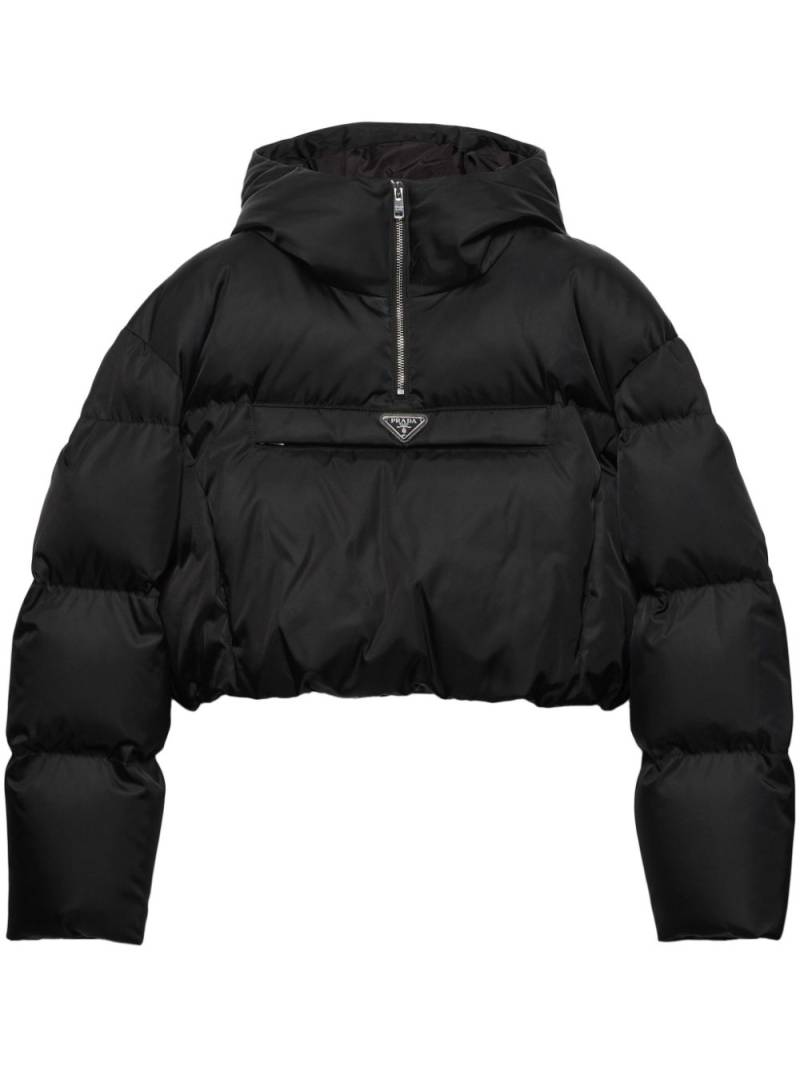 Prada Re-Nylon cropped jacket - Black von Prada