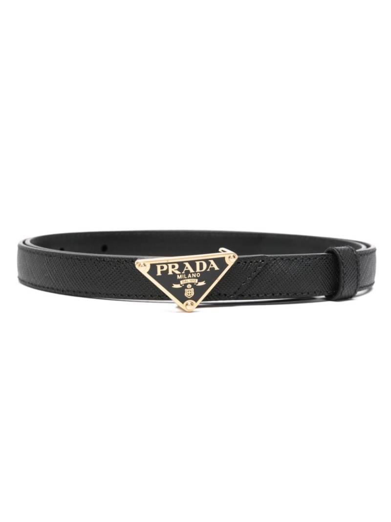 Prada Saffiano leather belt - Black von Prada