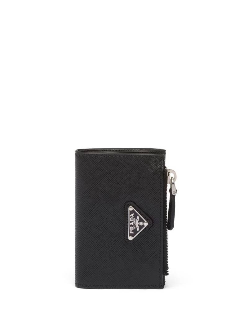 Prada Saffiano leather cardholder - Black von Prada