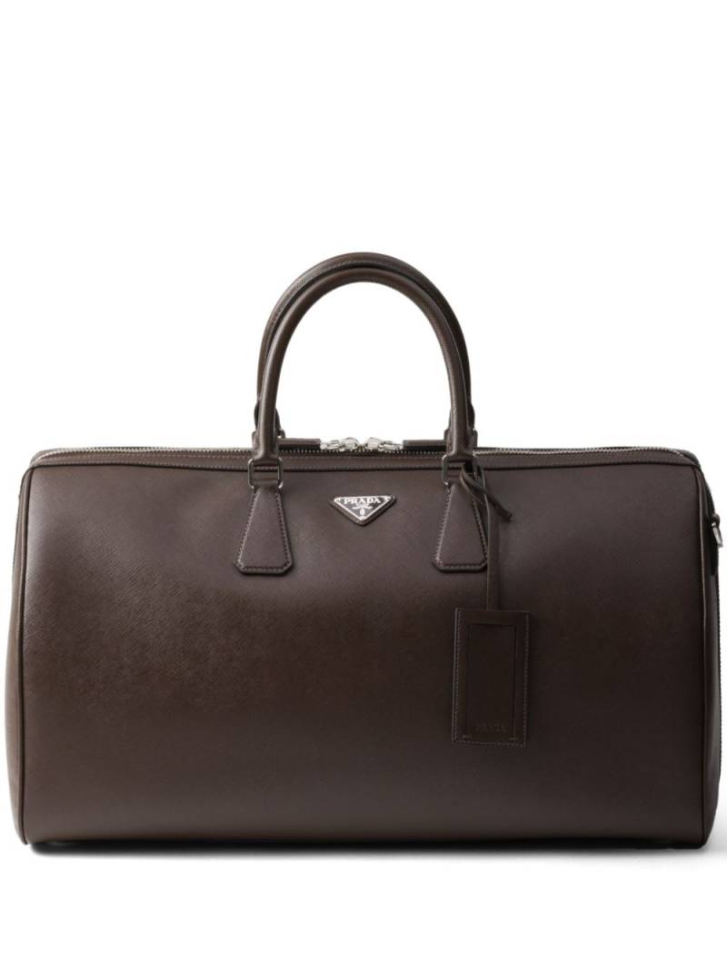 Prada Saffiano leather duffle bag - Brown von Prada