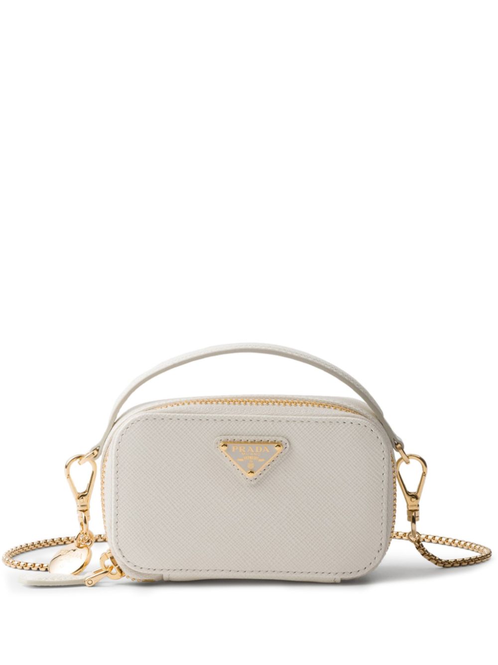 Prada Saffiano leather mini bag - White von Prada