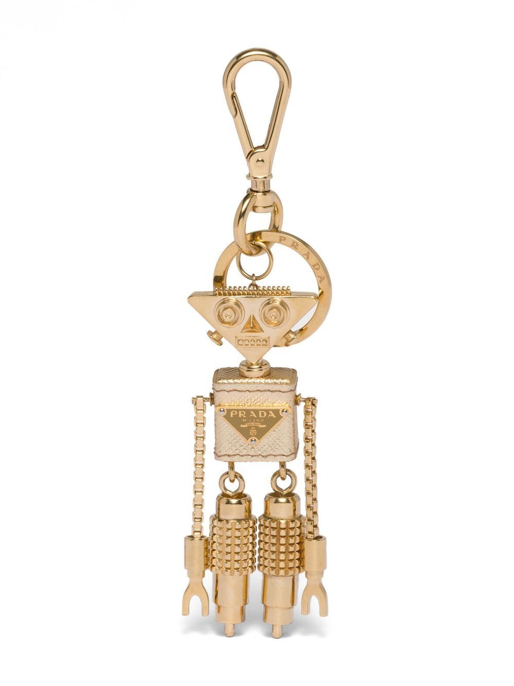 Prada Robot Trick keychain - Gold von Prada