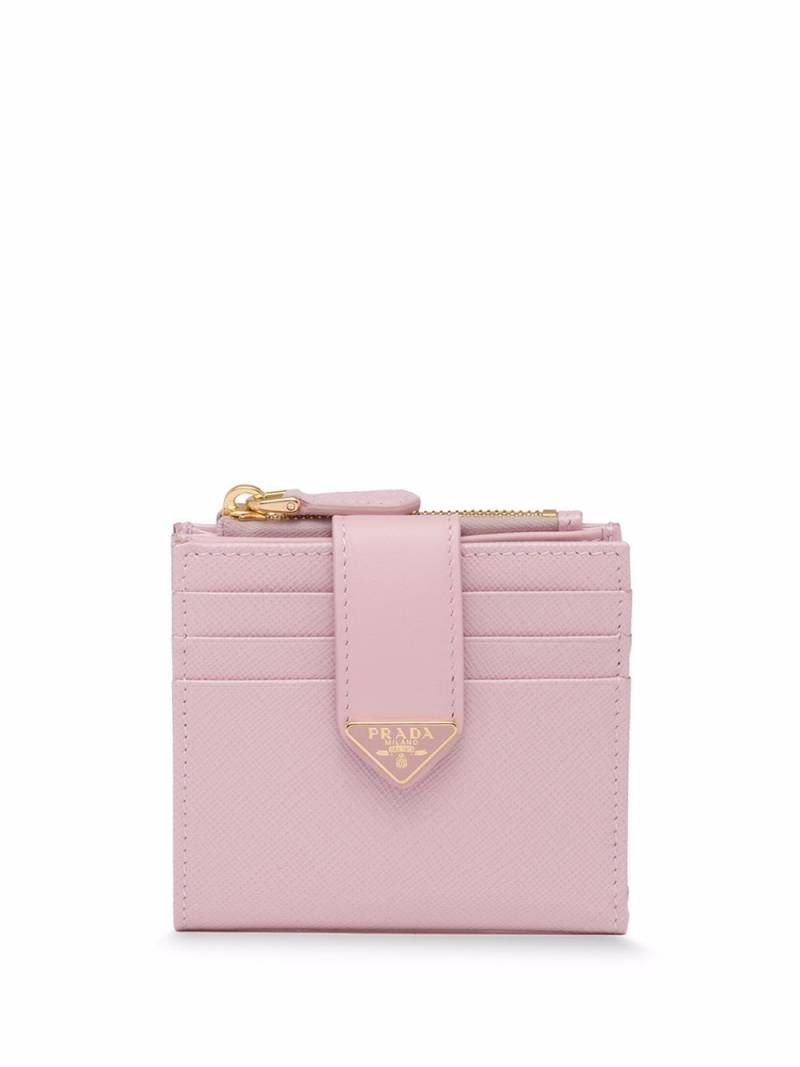 Prada Saffiano leather wallet - Pink von Prada