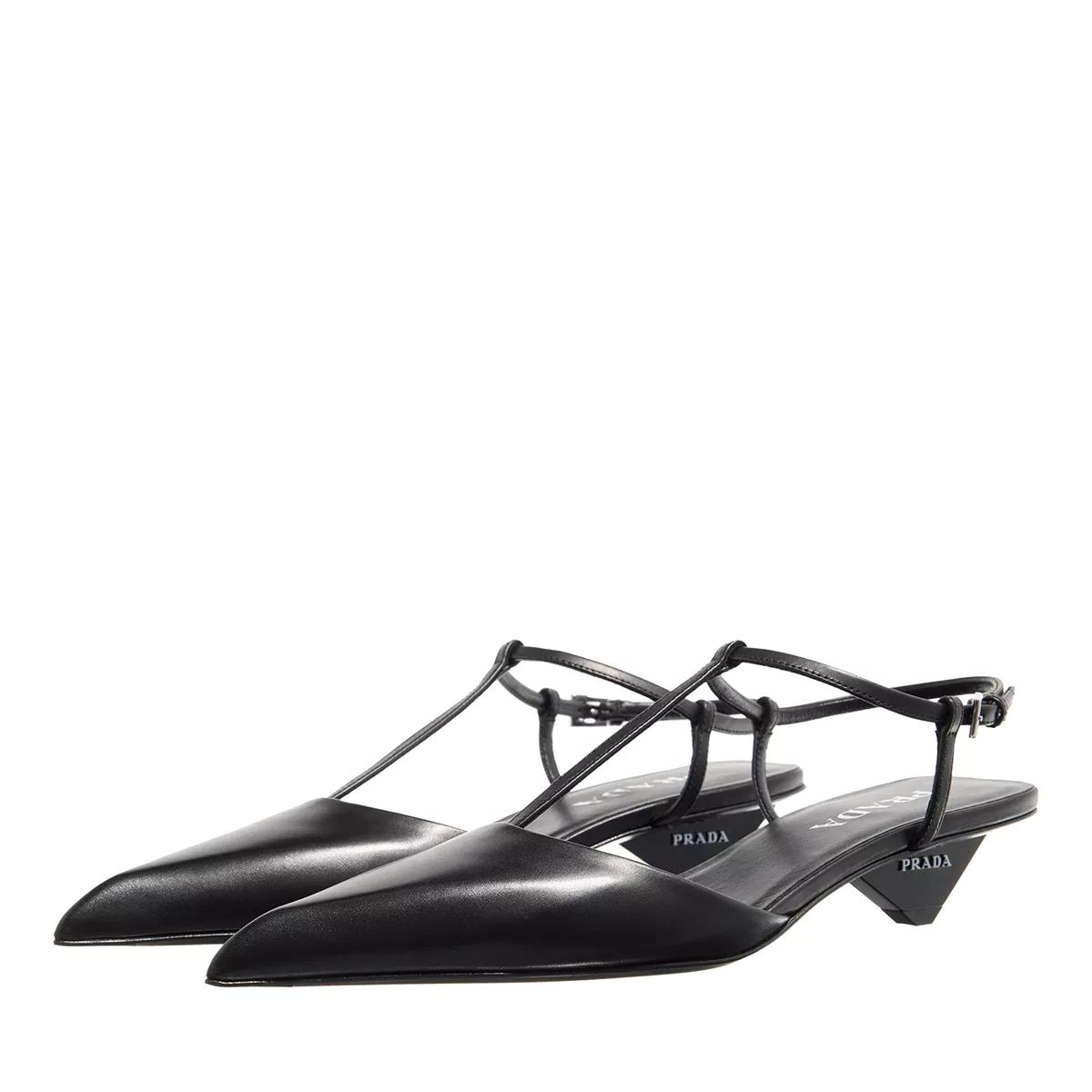 Prada Sandalen - Decollete Sandals - Gr. 37 (EU) - in Schwarz - für Damen von Prada