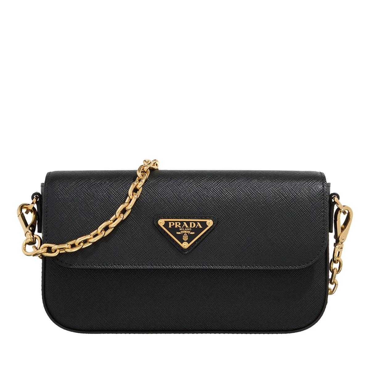 Prada Schultertasche - Saffiano Lux Mini Crossbody Bag - Gr. unisize - in Schwarz - für Damen von Prada