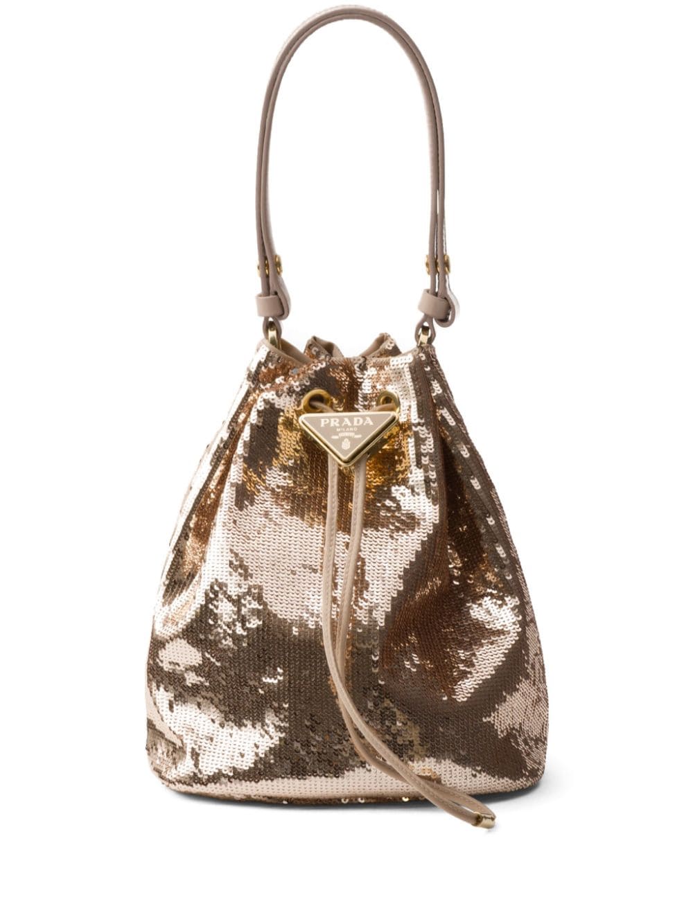 Prada Sequined Re-Nylon mini-bag - Neutrals von Prada