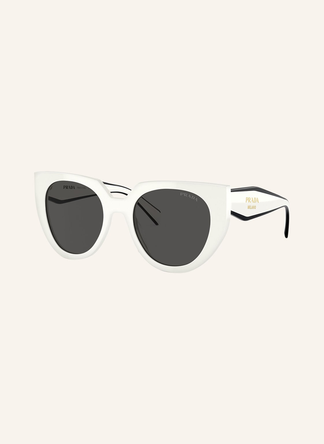 Prada Sonnenbrille pr14ws weiss von Prada