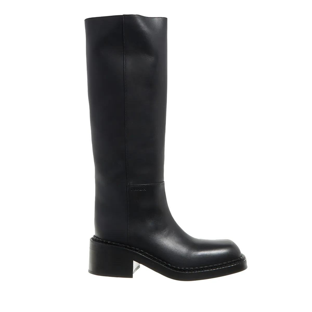 Prada Stiefel - Leather Boots - Gr. 40 (EU) - in Schwarz - für Damen von Prada