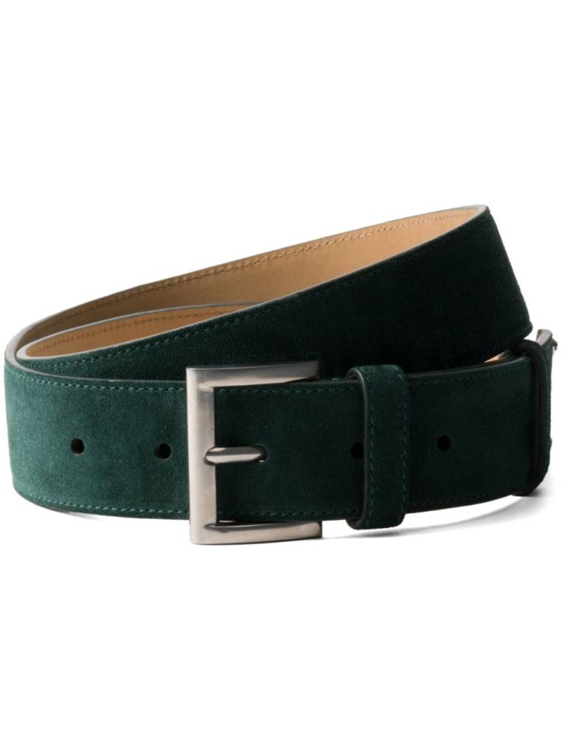 Prada Suede beltenamel-logo suede belt - Green von Prada