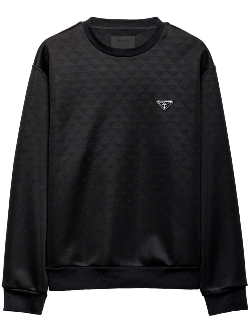 Prada Technical fabric sweatshirt - Black von Prada