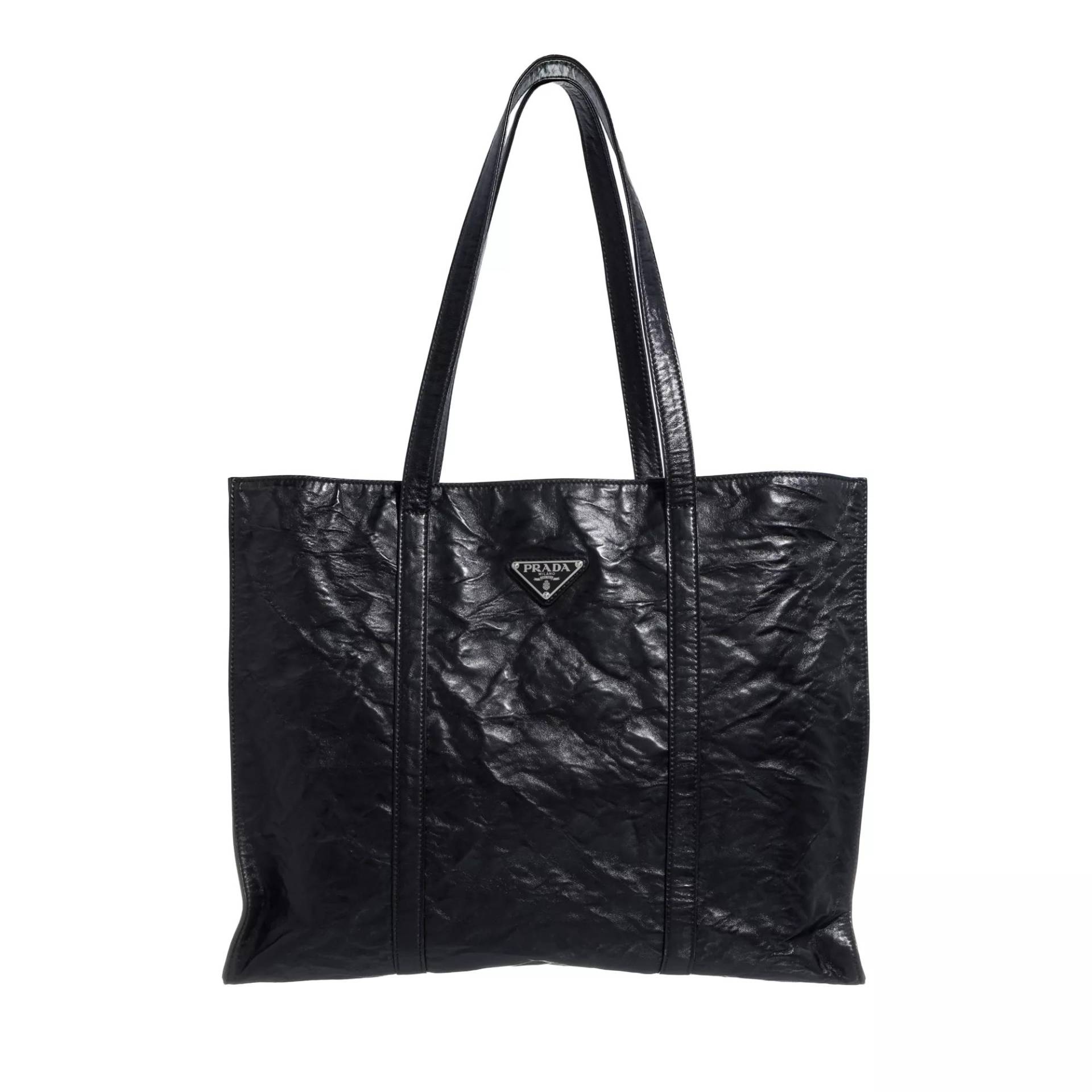 Prada Umhängetasche - Antique Nappa Large Tote Bag - Gr. unisize - in Schwarz - für Damen von Prada