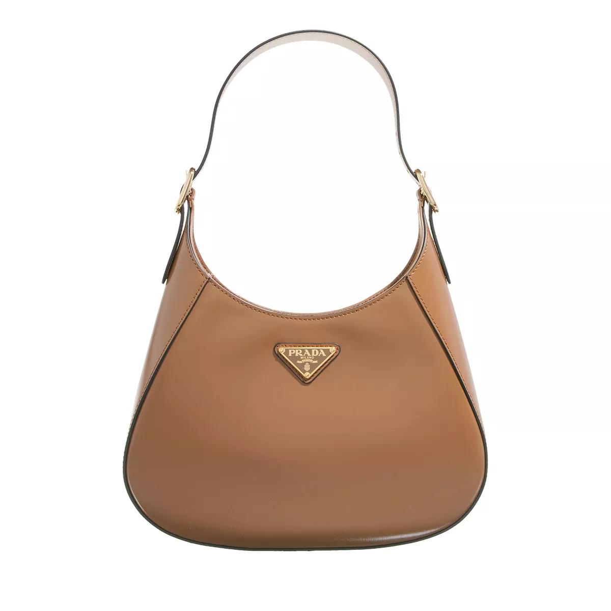 Prada Umhängetasche - Cleo Hobo - Gr. unisize - in Braun - für Damen von Prada