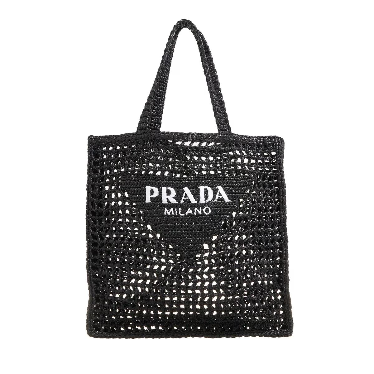 Prada Umhängetasche - Crochet Shopping Bag - Gr. unisize - in Schwarz - für Damen von Prada