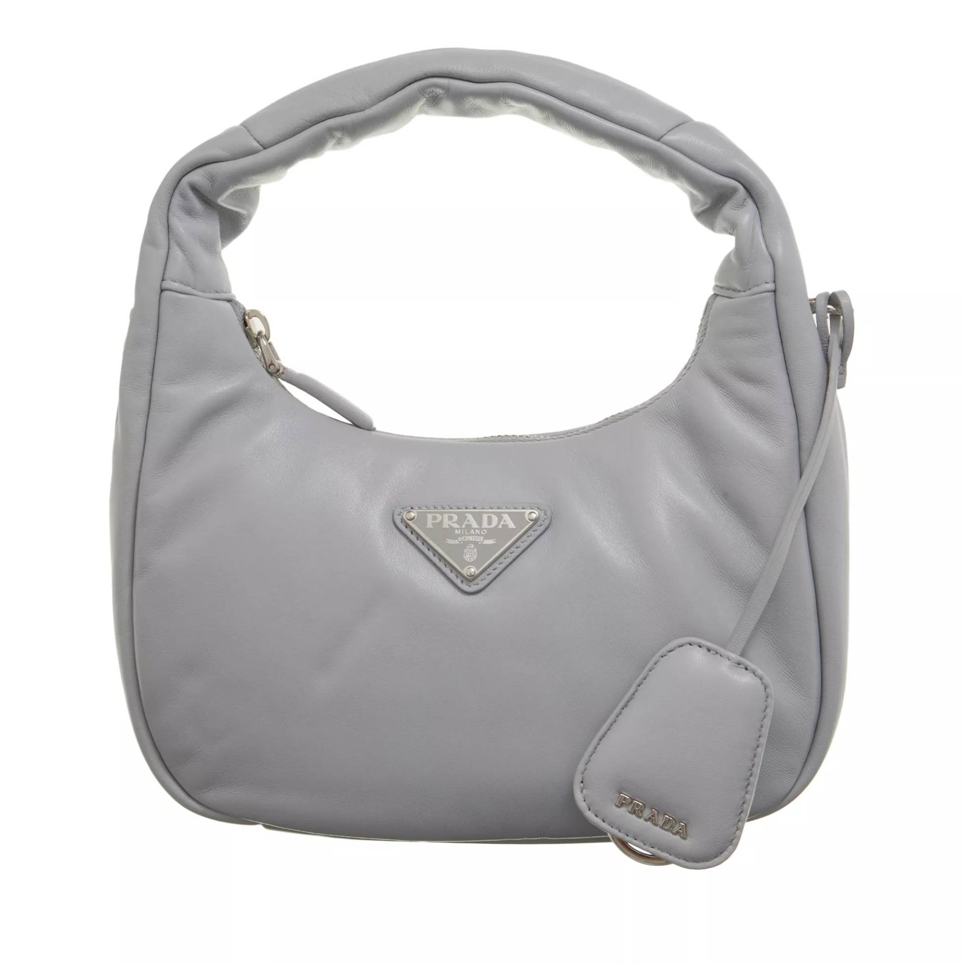 Prada Umhängetasche - Nappa Soft Mini Bag - Gr. unisize - in Grau - für Damen von Prada