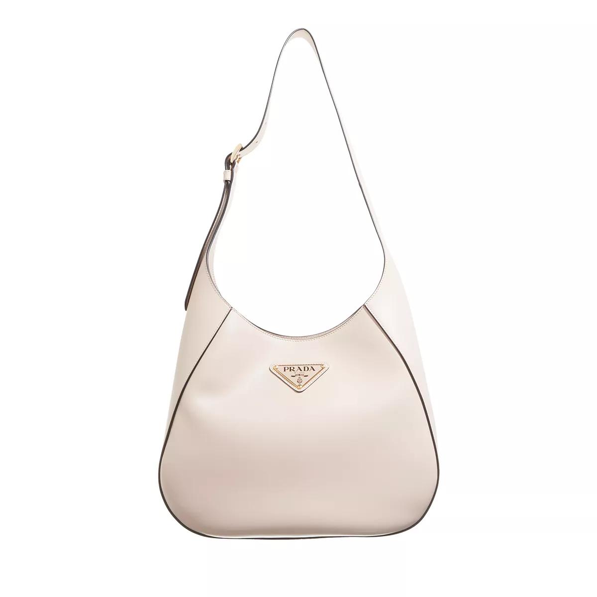 Prada Schultertasche - Sacca City Calf - Gr. unisize - in Creme - für Damen von Prada