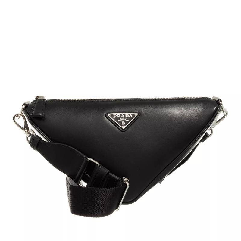 Prada Umhängetasche - Triangle Smooth Crossbody Bag - Gr. unisize - in Schwarz - für Damen von Prada