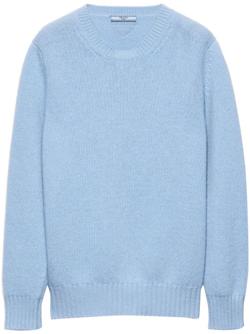 Prada Wool and cashmere crew-neck sweater - Blue von Prada