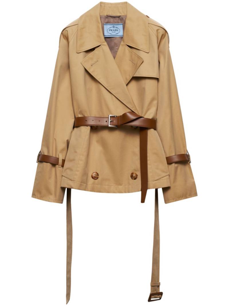 Prada belted trench jacket - Brown von Prada