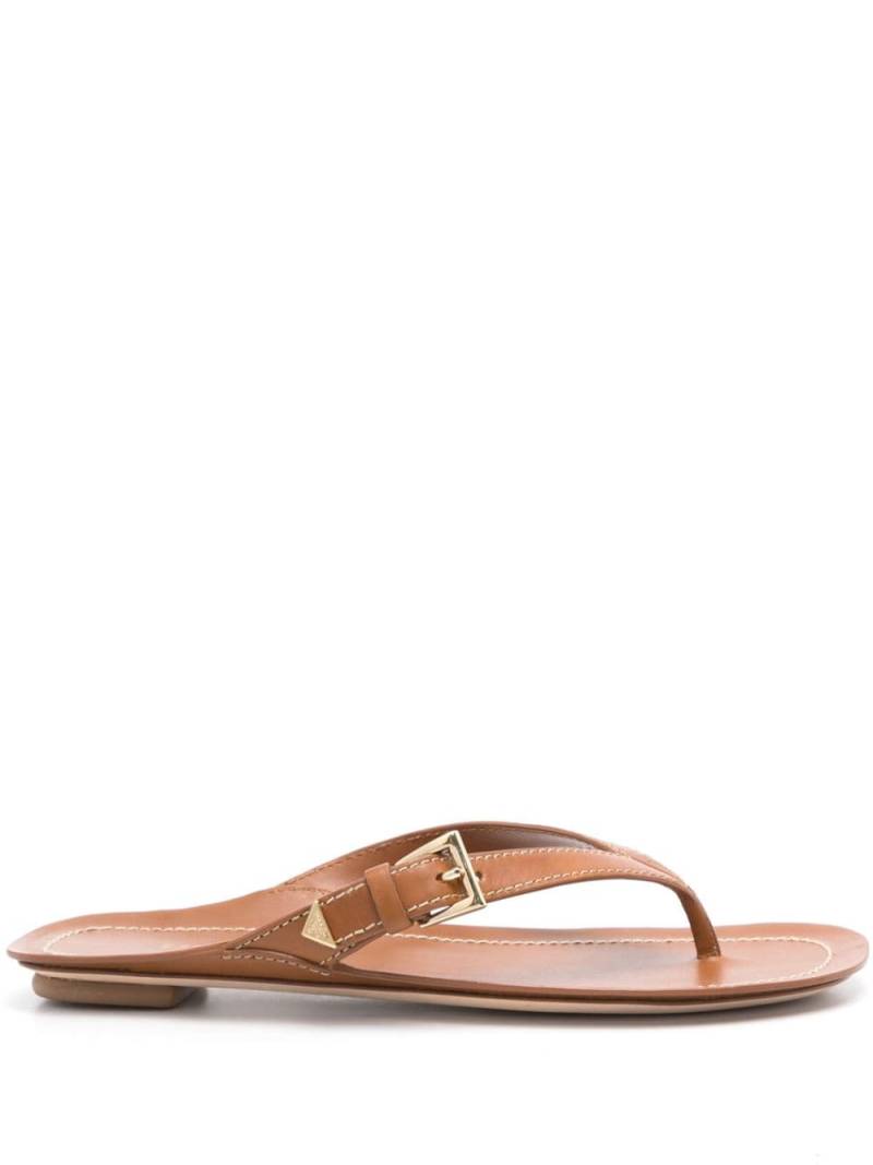 Prada buckle-detail sandals - Brown von Prada